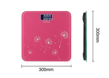 China Badezimmer-Digital-Skalen des Quadrat-300x300MM, rosa elektronische Gewichts-Skalen fournisseur