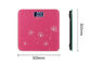Badezimmer-Digital-Skalen des Quadrat-300x300MM, rosa elektronische Gewichts-Skalen fournisseur